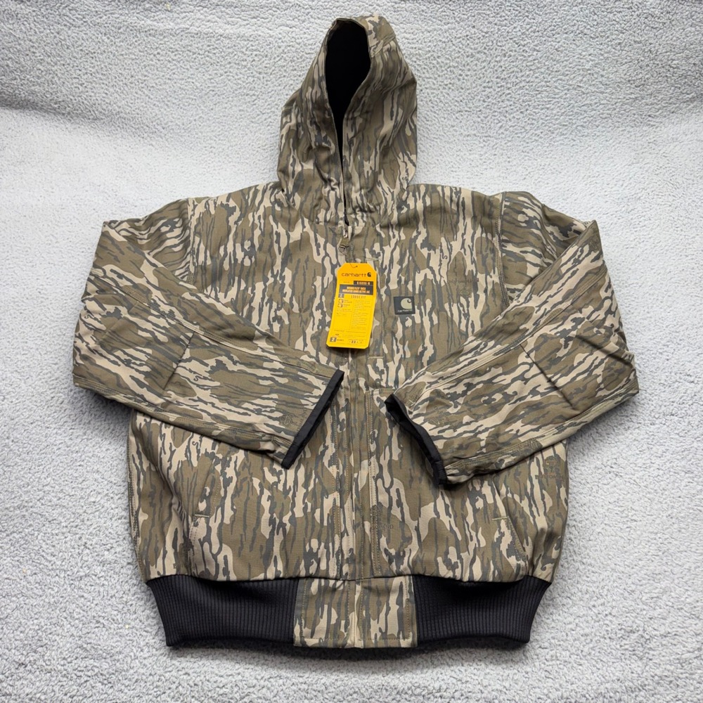 NWT Carhartt OJ6098-M Mens Large Rugged Flex Duck Insulated Camo Active Jacket